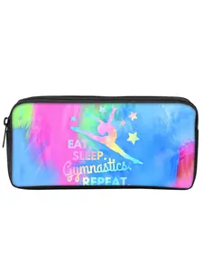 Single-layer pencil case with yoga and dance patterns