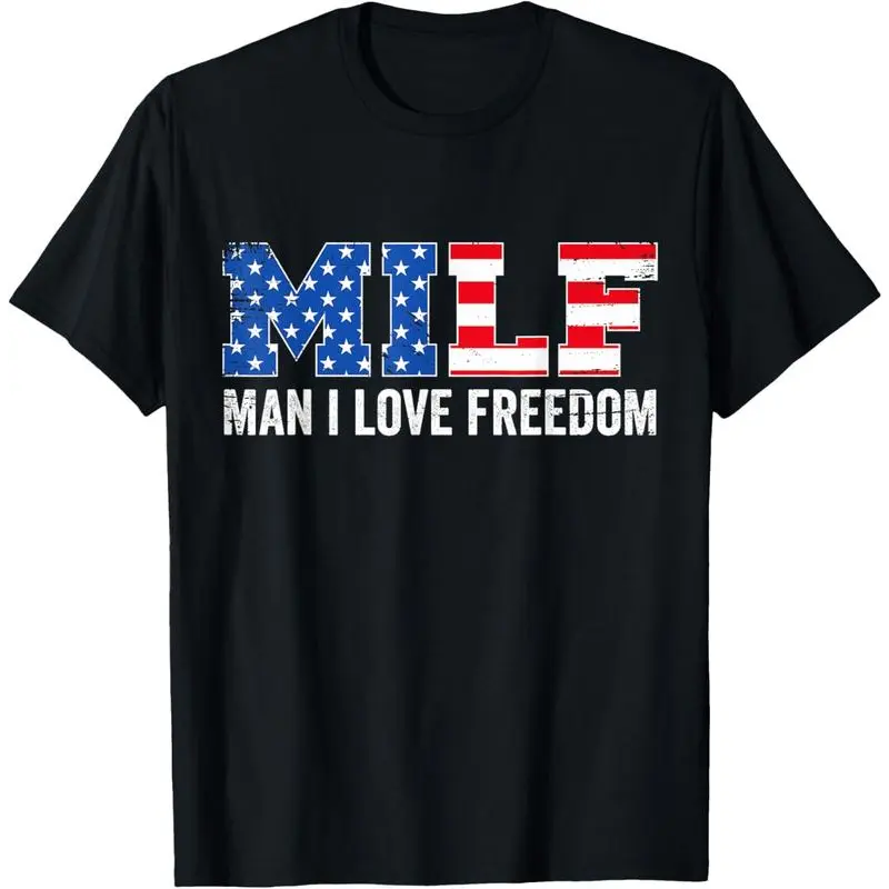100% Cotton Classic Short-Sleeve Casual Patriotic American 4th Of July T-Shirt, Sports & Outdoor Clothes, Comfortable Garment