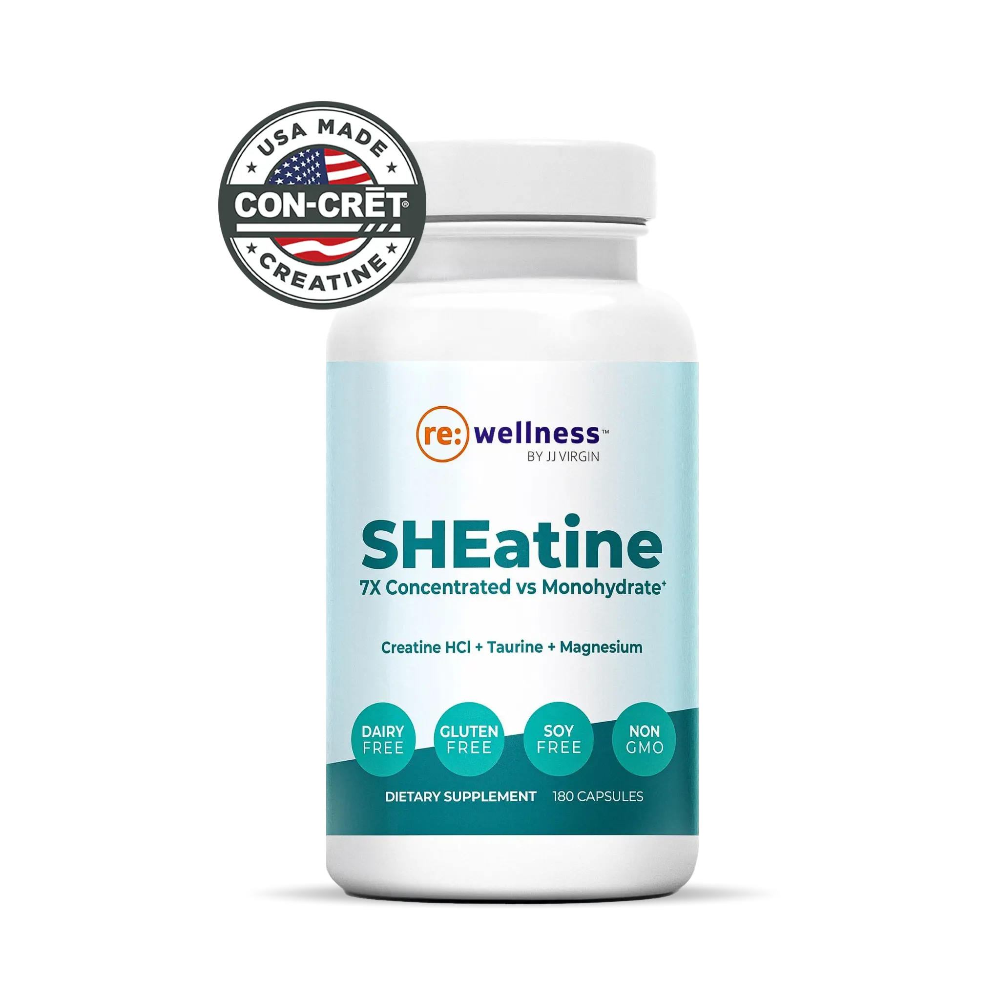SHEatine™ Capsules | Creatine HCL, Taurine & Magnesium Glycinate | 180 Capsules | Reignite Wellness by JJ Virgin