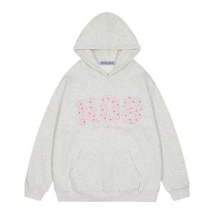 [Live Only Auction]Aelfric Eden Womens Oversized Graphic Hoodies Y2k Flower Embroidery Number Print Pullover Hooded Sweatshirt Unisex