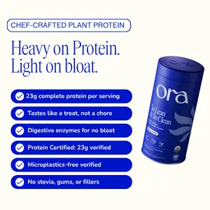 Ora So Lean & So Clean — Chef-Crafted Plant Protein | 23g Protein, USDA Organic, Stevia-Free, No Gums or Fillers