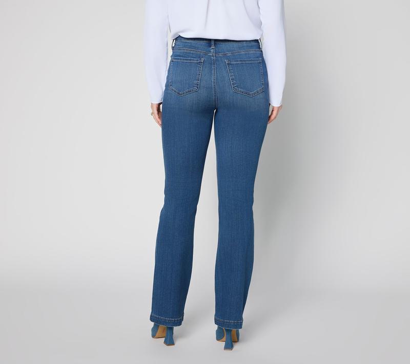 NYDJ Petite Sure Stretch High-Rise Barbara Bootcut Jeans- Petite