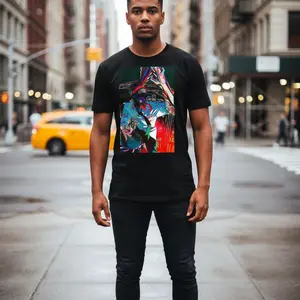 t shirt of  anime  chainsawman Menswear Top Tshirt Casual