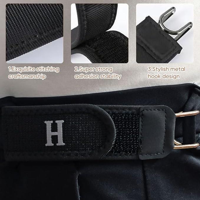 No Buckle Elastic Stretch Belt for Men & Women, Adjustable Buckleless Belt Hook, Invisible Unisex Belt for Jeans, Pants