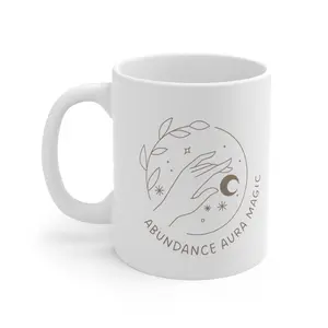 Abundance Aura Magic Mug - White Ceramic