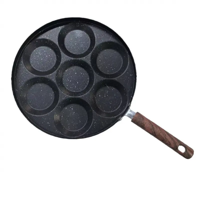 1 Piece Nonstick Egg Frying Pan 4/7 Hole Egg Poacher Pan For Commercial Gas Induction Stove Universal Cookware Nonstick Cooking Pans