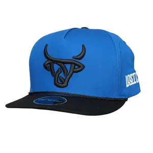 Lost Calf Unisex Zarin Blue & Black Snapback Hat