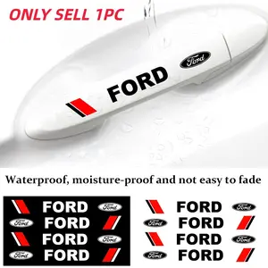 Ford Car Door Handle Decal, Tire Mirror Sticker, Car Body Decoration, No Residue, Waterproof Sunproof, Sport Style, Scratch Cover