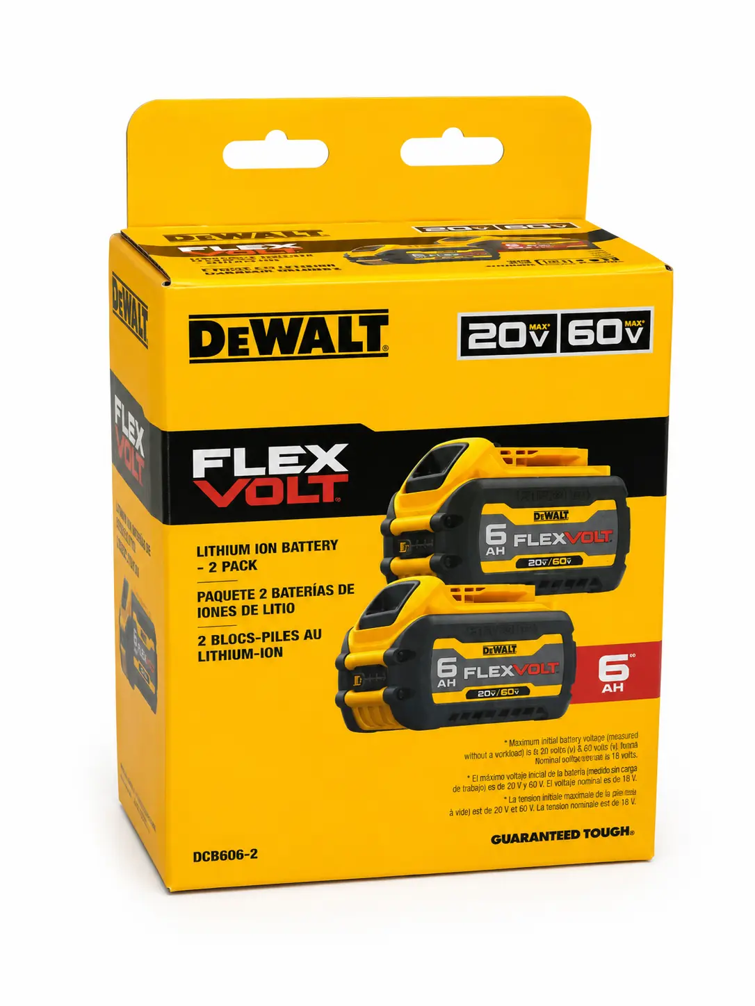 DEWALT 20V MAX* Batteries, Premium, 6.0-Ah, 2-Pack (DCB606-2)