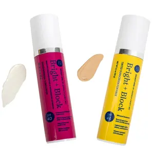 Bright Girl Bright+Block SPF Duo — Tinted SPF 44 + Sheer SPF 40 Mineral Sunscreen Set
