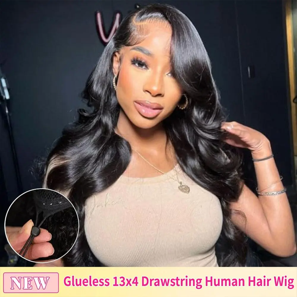 [New Glueless]13x4 Body Wave-Drawstring Wig