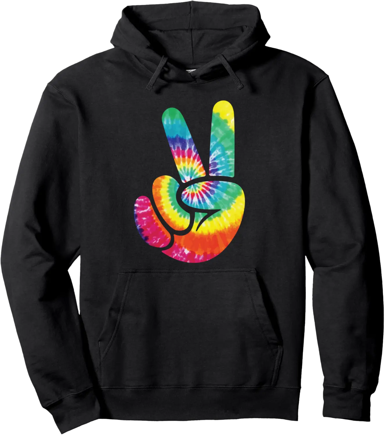 Cool Peace Hand Sign Tie Dye Kindness For Boys And Girls Pullover Hoodie - Parankushbh Shop 42B0B7ZPYZTH