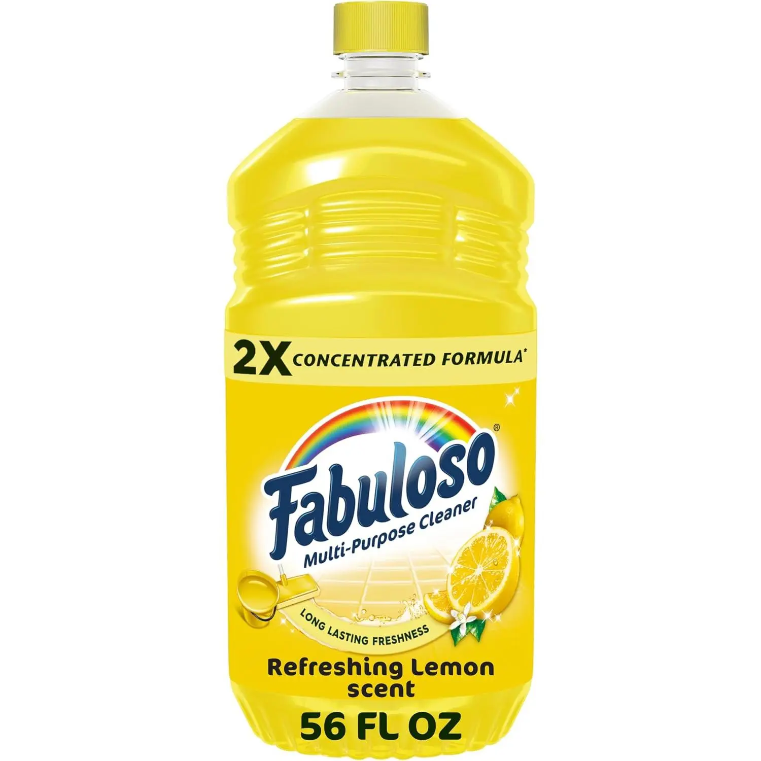 Fabuloso 2X All-Purpose Cleaner, Refreshing Lemon Scent, 56 fl oz