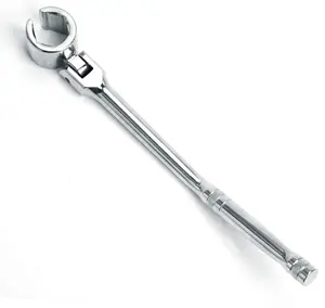 O2 Oxygen Sensor Wrench 7/8'' | Flexible Head & Contour Handle | Chrome Vanadium Steel Removal Tool for Automotive Repair