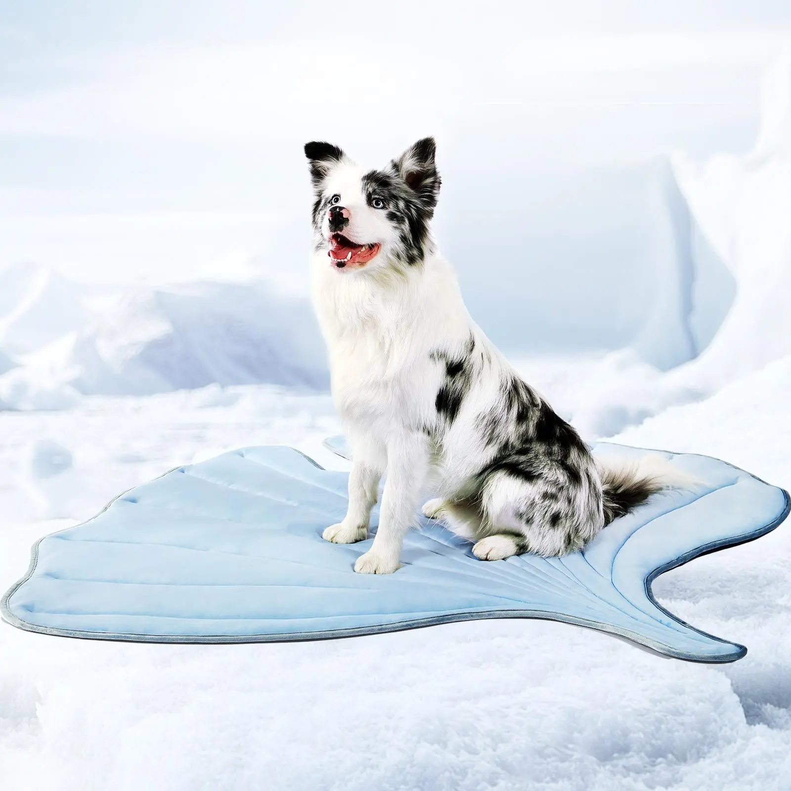 Vagascape Ocean Breeze Cooling Pet Mat, Ice Silk Cooling Pet Mat for Large Dogs, Cool-Touch Breathable Dog Bed Mat, Washable Summer Pet Cooling Pad,sogmat ,No Gel, Lightweight Dog Mat for Crate, Car Trunk, Camping, Outdoor & Indoor Use