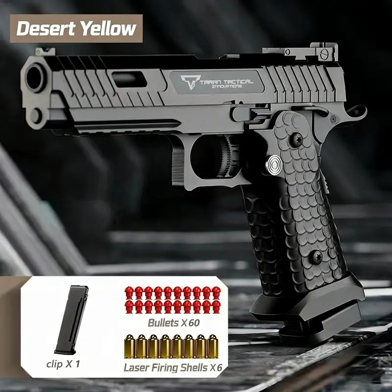 Tactical Master 2011 Tactical Softair Gun Toywith Shell Ejection Mechanical Fast ReloadDesign for Cosplay Collection Grade QuickAssembly Safe Durable Multi-SceneCompatible Valentine's Day gifts