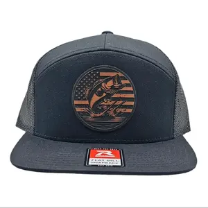 Bass Fishing American Flag, Bass Fishing Hat, American Flag, Patriotic Bass Snapback Trucker Hat