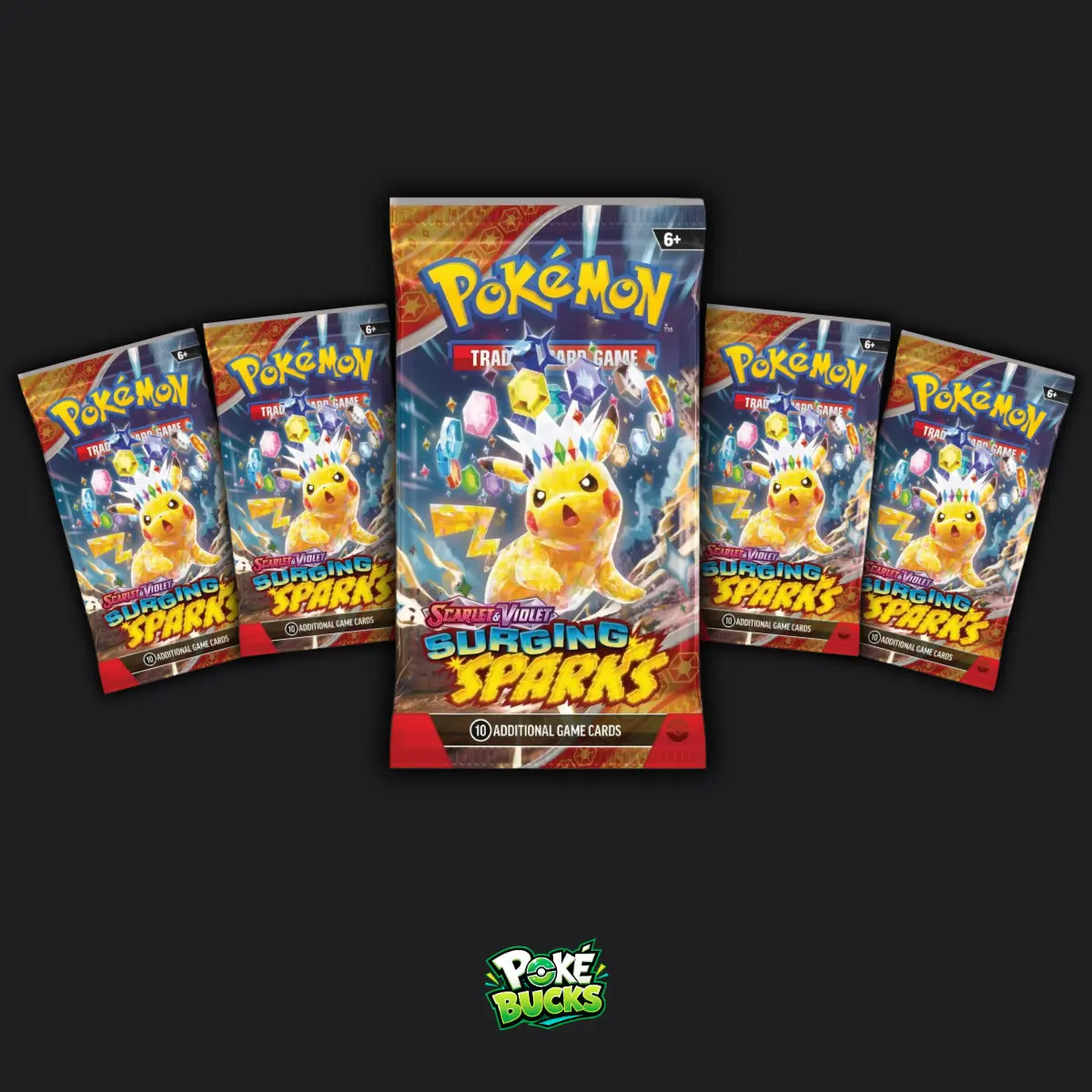 Surging Sparks - 5 Pokémon Booster Packs