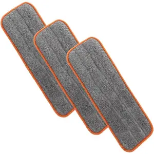 Household daily necessities Superio 3-Pack Microfiber Mopping Pad - 8" x 4.5", Reusable & Washable, Streak-Free