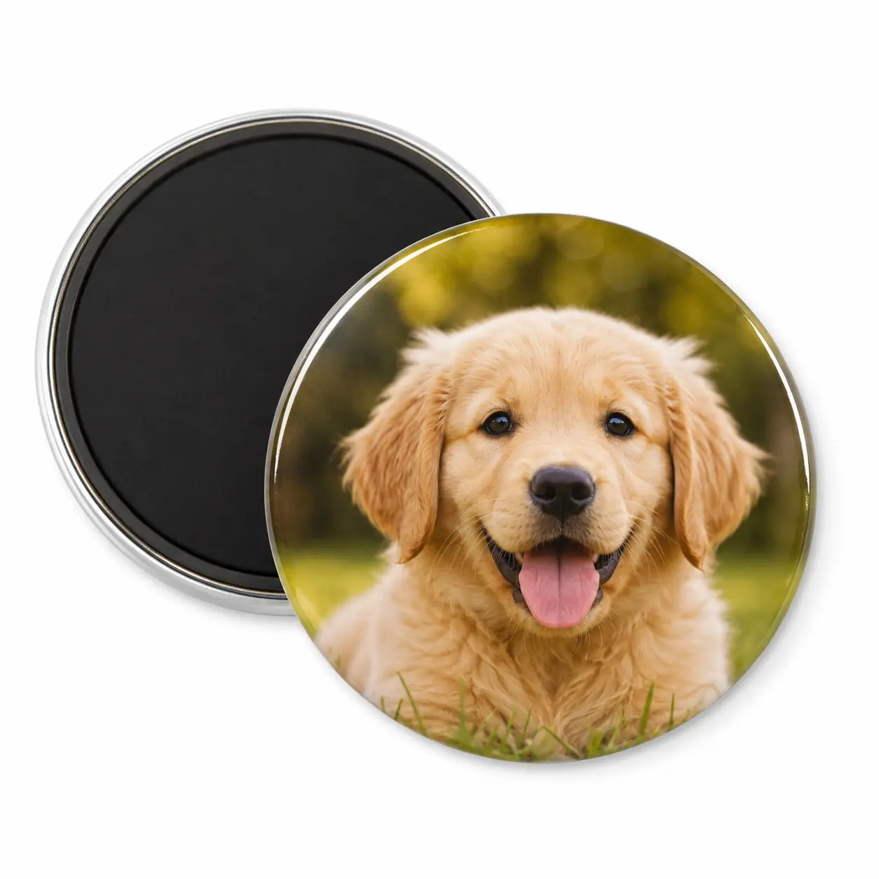 Custom 1-in Round Personalized Photo Magnet, Home Decor Print, Memorial Gift for Fridge, Gifts, Magnetic