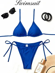 Women's Two-Piece Swimsuit Set, Push-Up Swimwear for Beach & Pool, New Design Teenage Adult Bathing Suits, Enhances Figure
