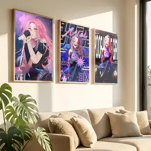 Famou Anime Vibrant Cartoon Design A-ALIEN STAGE Poster Peel & Stick Poster Set Wall Art – Self-Adhesive Aesthetic Room Decor | Gallery-Quality Waterproof Fade & Scratch Resistant Prints | Living Room, Bedroom, Dorm Home Decoration Multiple Sizes