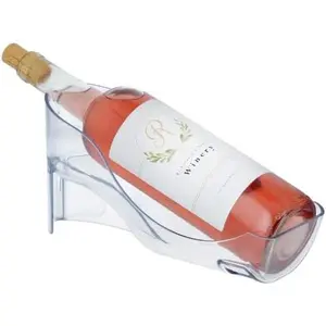 Refrigerator Wine Bottle Holder Elegant Wine Storage Organizer for Opened Bottles in Fridge or Table-top Wine Rack for Standard Size and Large 1.5L 750 ML Wine Bottles