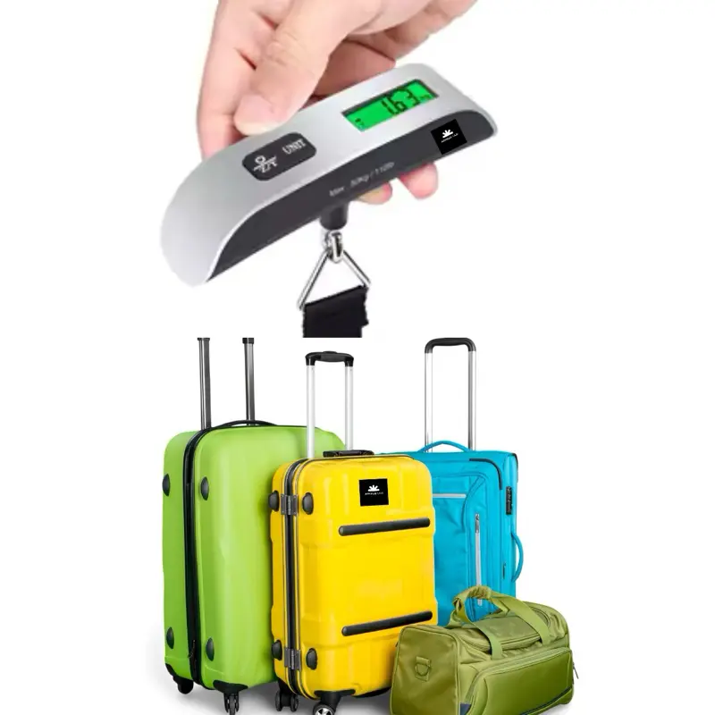 Portable Scale Digital LCD Display 110lb/50kg Electronic Luggage Hanging Suitable for Travel Weighing and Baggage Weighing