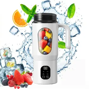 Portable USB Rechargeable Blender & Juicer, Mini Fruit & Vegetable Juicer for Smoothies, Shakes & Ice, Diet-Friendly, Easy to Clean, Leak-Proof, Smart LED Display, Ideal for Home, Outdoor & Fitness, Perfect Gift