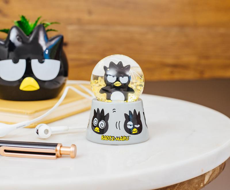 Sanrio Badtz-Maru Mini Light-Up Snow Globe | 3 Inches Tall