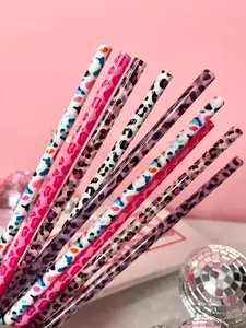 Leopard Straw Variety Pack (20 Pack) – 9" Iced Coffee Straws | Coffee Bar & Dirty Soda Accessories