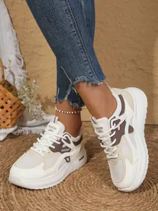 Women's Casual Sports Shoes, New Breathable Running Shoes for Students, Shock Absorption Ultra-Light Sneakers, Trendy Bestseller