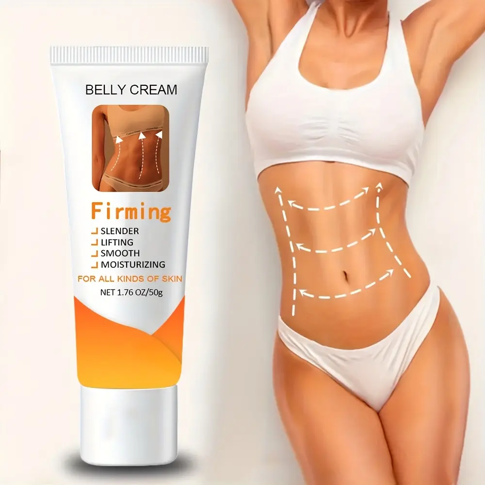 Belly Firming Cream, Body Care Product - With Jojoba Oil And Caffeine, Moisturizer For Body Massage, Moisturizing Firming Women's Body Skin Care Cream, Tightening Body Firming Massage Cream For Belly Thighs, 1.76Oz (50g)