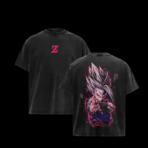 Vintage Gohan Beast Mode Acid Washed T-Shirt, Anime Merch, Graphic Anime Tee, Vintage Washed Oversized Top, Anime Streetwear Gift