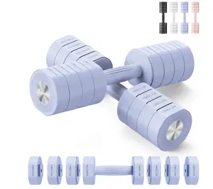 MERACH Adjustable Dumbbell Set of 2 4 in 1 Hand Weights for Women at Home Free Weights Dumbbells Each 2.2lb 4.4lb 6.6lb 8.8lb Weight Set for Home Gym Exercise Training