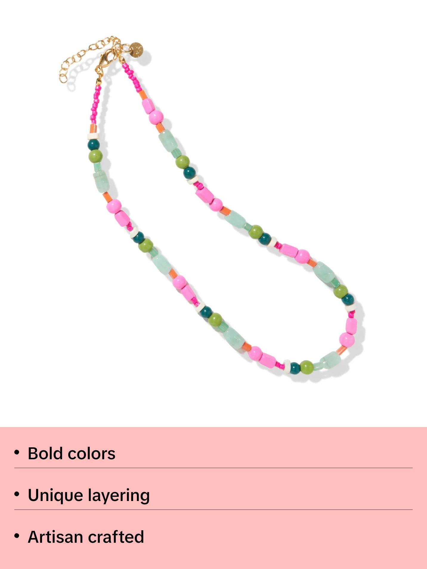 Wanda Multi Mixed Beaded Necklace