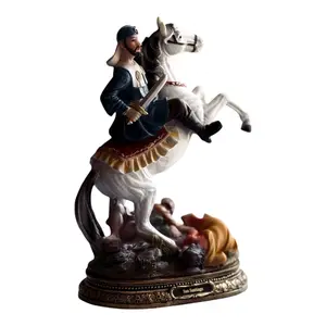 San Santiago Apostol 8"-12" Inches Tall Estatua - Detailed Figure Saint Santiago Brand New Religious Decor Saint