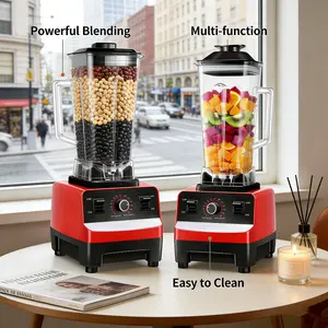 Household Dual Cup High-Speed Blender,110V 60Hz 200W Class B Motor,UL982 Safety Certified 125℃ Overheat Protection,V-0 Flame Retardant PPS Shell,35000RPM Ice Crusher for Smoothies Soy Milk Daily Cooking