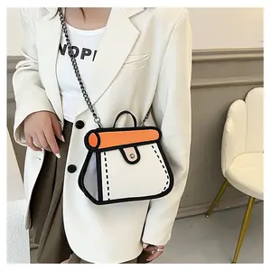 Creative Cartoon Crossbody Bag for Women and Men with Unique Designs and Stylish Shoulder Bag in Trendy Colors