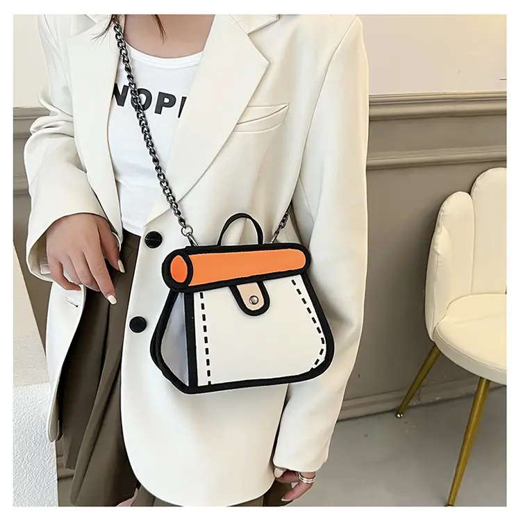 Creative Cartoon Crossbody Bag for Women and Men with Unique Designs and Stylish Shoulder Bag in Trendy Colors