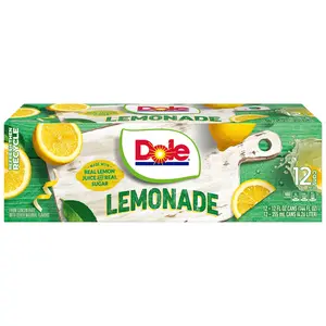 Dole Lemonade Juice Drink, 12 fl oz 12 Pack Cans