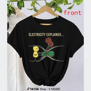 Electricity Explained Meme Shirt – Funny Retro Graphic