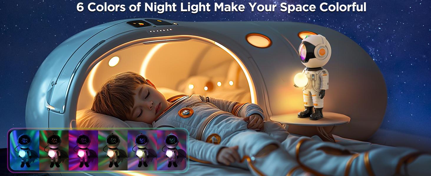 【Giftideal】Astronaut Galaxy Projector,Star Projector Light with Remote Control for Kids,LED Light for Bedroom,Christmas,Birthday Party Gift