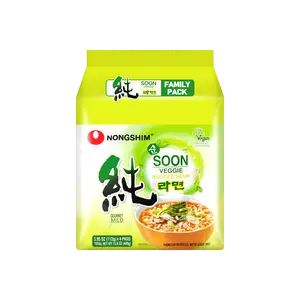 NONGSHIM Soon Veggie Noodle Soup - Gourmet Mild Ramen, 4 Packs* 3.95oz