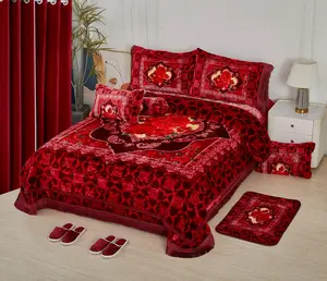Realmix Store Velvet Style 12 PCS King Comforter Sets