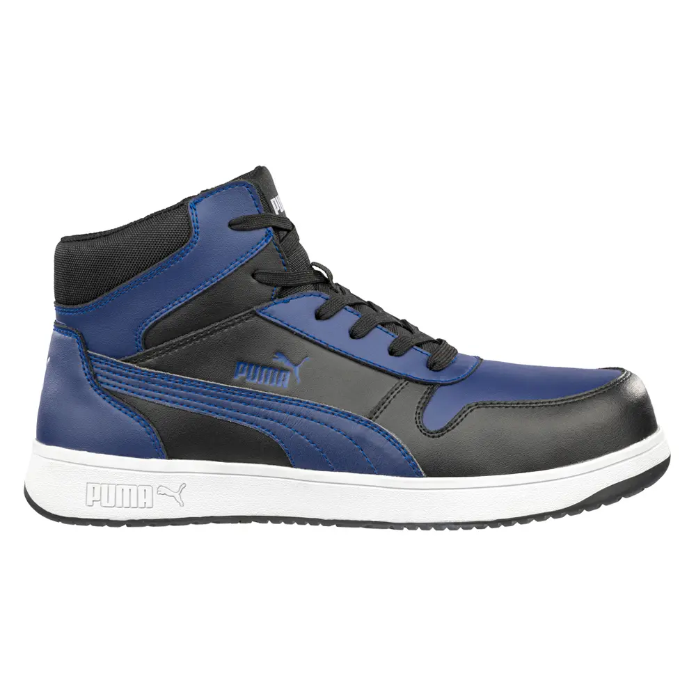 PUMA Safety Mens Frontcourt Mid Electrostatic Dissipative Composite Toe Work/Duty - Blue PUMA Safety Mens Frontcourt Mid Electrostatic Dissipative Composite Toe Work/Duty - Blue