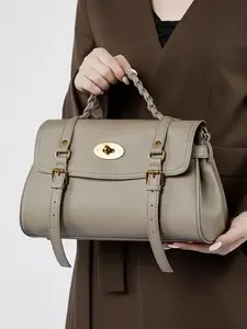 2026 New Women’s Top-Grain Cowhide Tote  • Versatile Pillow & Messenger Square  • Large Capacity • Preppy Style • Commute Handbag, Shoulder & Crossbody， crossbody bags women