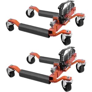 GARVEE 3000LB Heavy Duty Car Wheel Dolly Set (2-Pack) - 12" Locking Swivel Casters with Foot Pedal，Vehicle Positioning Jacks for Auto Repair Shops, Garage Storage, Car Maintenance