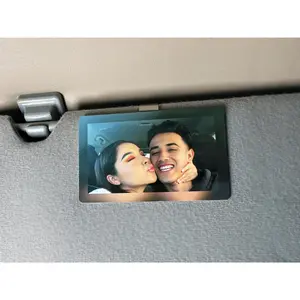 Personalized Photo Car Visor Clip - Full Color Printed On Metal! Custom Sun Visor Decoration For Car, Couples Gift, Unique Car Accessories