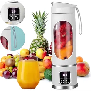 Portable Juicer with Digital Display and Easy-to-Clean Design for Fresh Fruit Juices